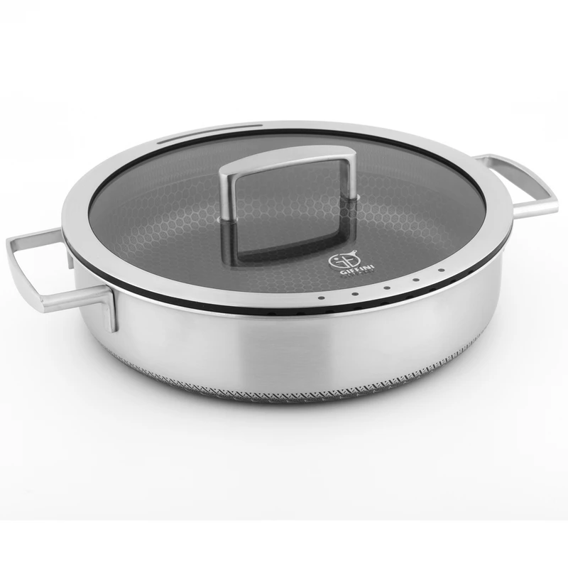 عکس شماره 3 : سرویس قابلمه و تابه 9 پارچه استیل جی فی نی مدل 09