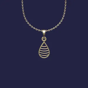 گردنبند طلا 18 عیار زنانه مدوپد مدل هندسی کد Z2-1-1239