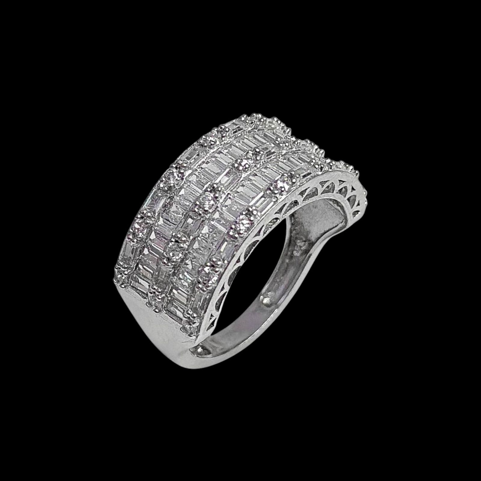 انگشتر نقره زنانه مدل پرنس 126 -  - 2