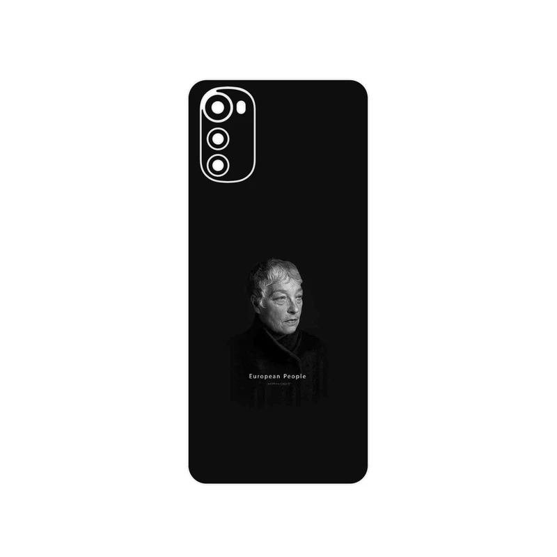 برچسب پوششی ماهوت مدل Portrait of a European Woman مناسب برای گوشی موبایل موتورولا Moto E32s