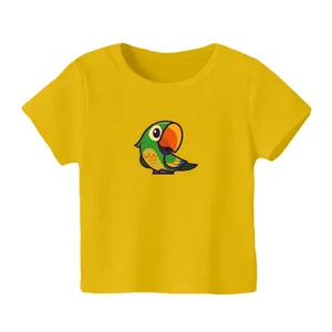 تی شرت آستین کوتاه بچگانه مدل طوطی