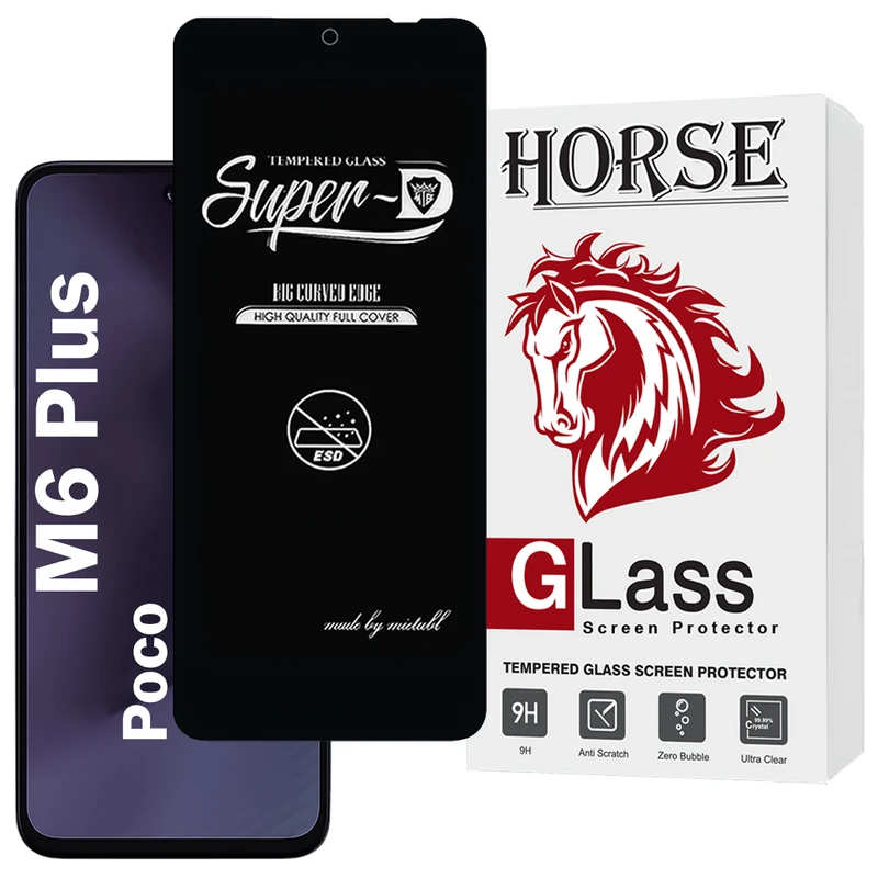 محافظ صفحه نمایش هورس مدل SUPERDNH مناسب برای گوشی موبایل  شیائومی Poco M6 Plus