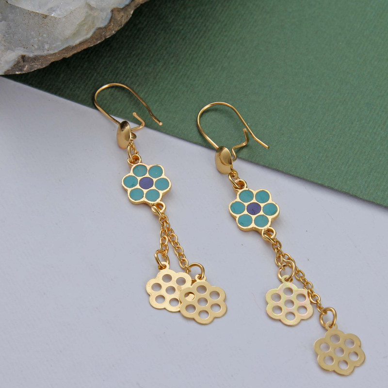 گوشواره زنانه بازرگانی میلادی مدل مدرن کد GZN_342 گوشواره زنانه بازرگانی میلادی مدل مدرن کد GZN_342