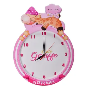 ساعت دیواری کودک مدل  زرافه خوابالو CL-23