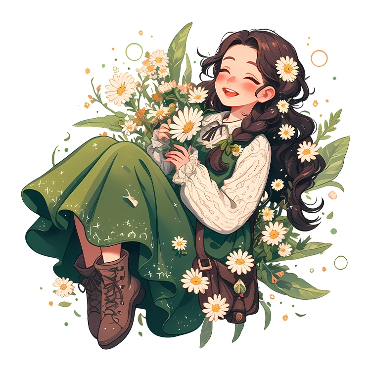 استیکر پارچه و لباس پاد آفرین مدل کارتونی کیوت فانتزی دخترانه کد S5731