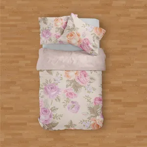 سرویس روتختی مدوپد طرح گل‌آویز مدل PAT00214 یک نفره 4 تکه