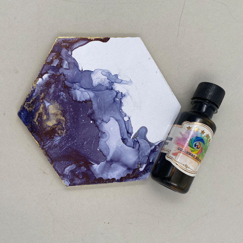 رنگ جوهری رزین اپوکسی کالروی رزین کد 1 حجم 20 میلی لیتر بسته 16 عددی