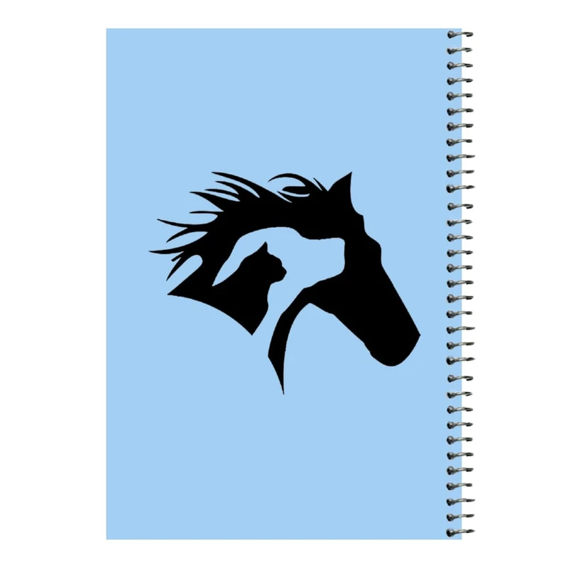 دفتر مشق 80 برگ اس جی مدل حیوانات   