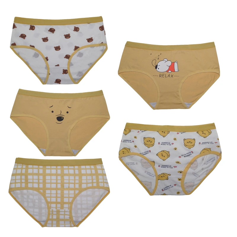 شورت زنانه مدل نخی طرح عروسکی relax بسته 5 عددی