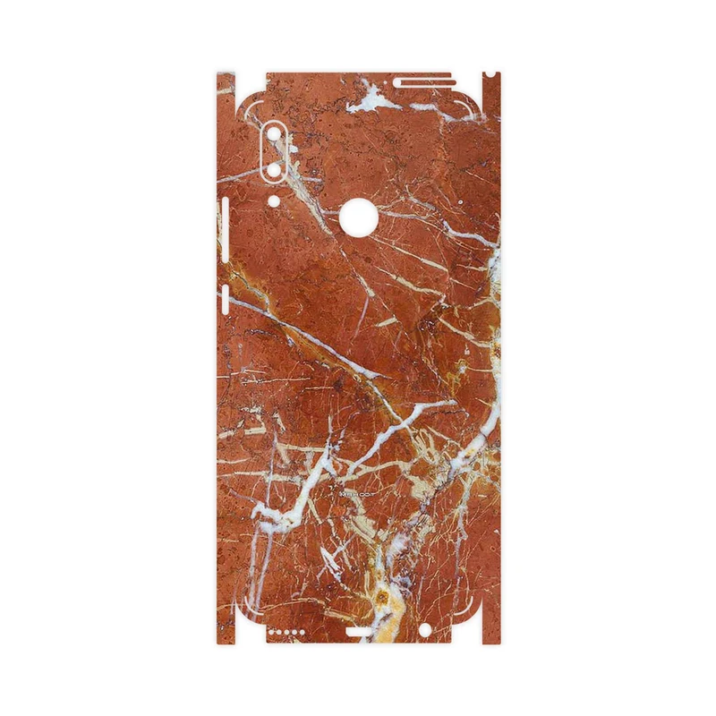 برچسب پوششی ماهوت مدل Red Marble-FullSkin مناسب برای گوشی موبایل هوآوی P Smart 2019