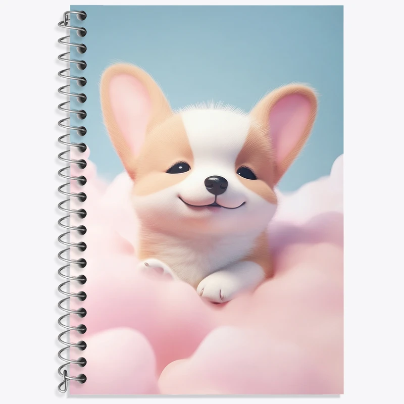 دفتر نت موسیقی 50 برگ خندالو طرح سگ کیوت کد N2269