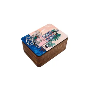 جعبه هدیه چوبی آزاکو مدل BR4-012