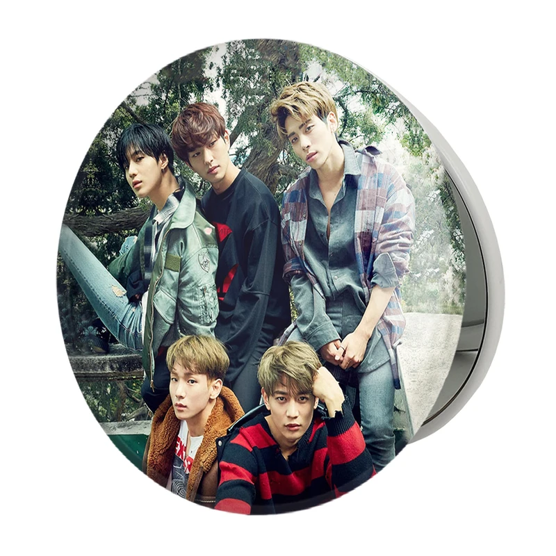 آینه جیبی خندالو طرح گروه شاینی Shinee مدل تاشو کد 12353 