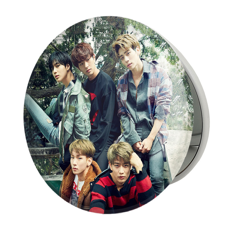 آینه جیبی خندالو طرح گروه شاینی Shinee مدل تاشو کد 12353 