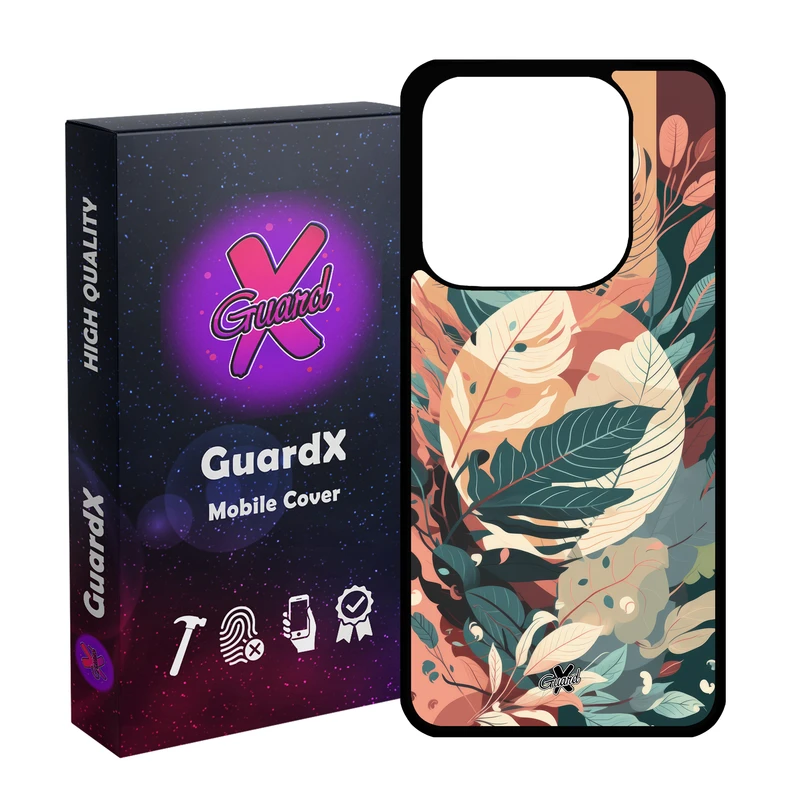 کاور گارد ایکس طرح برگ مدل 10657 مناسب برای گوشی موبایل شیائومی Redmi Note 14 4G