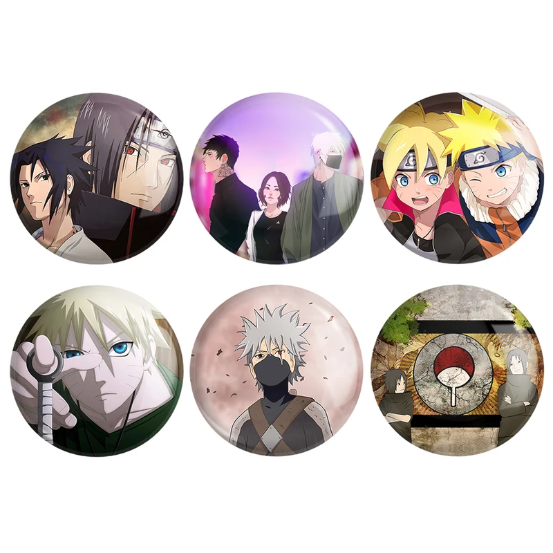 مگنت خندالو مدل انیمه ناروتو Naruto کد 440B مجموعه 6 عددی