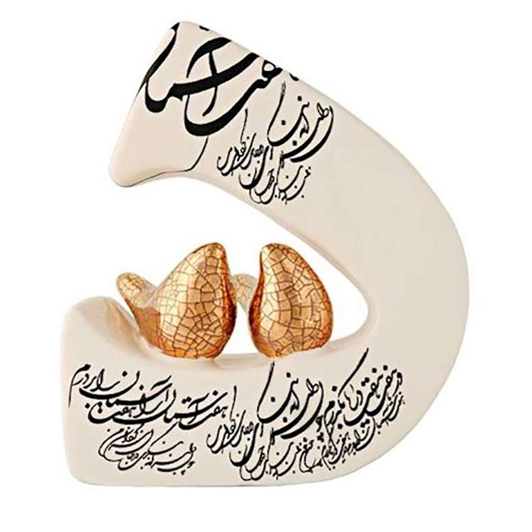  مجسمه سرامیکی مدل حرف د رومیزی کد 2008