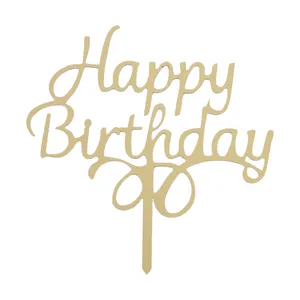 تاپر تزیین کیک طرح happy birthday کد 01