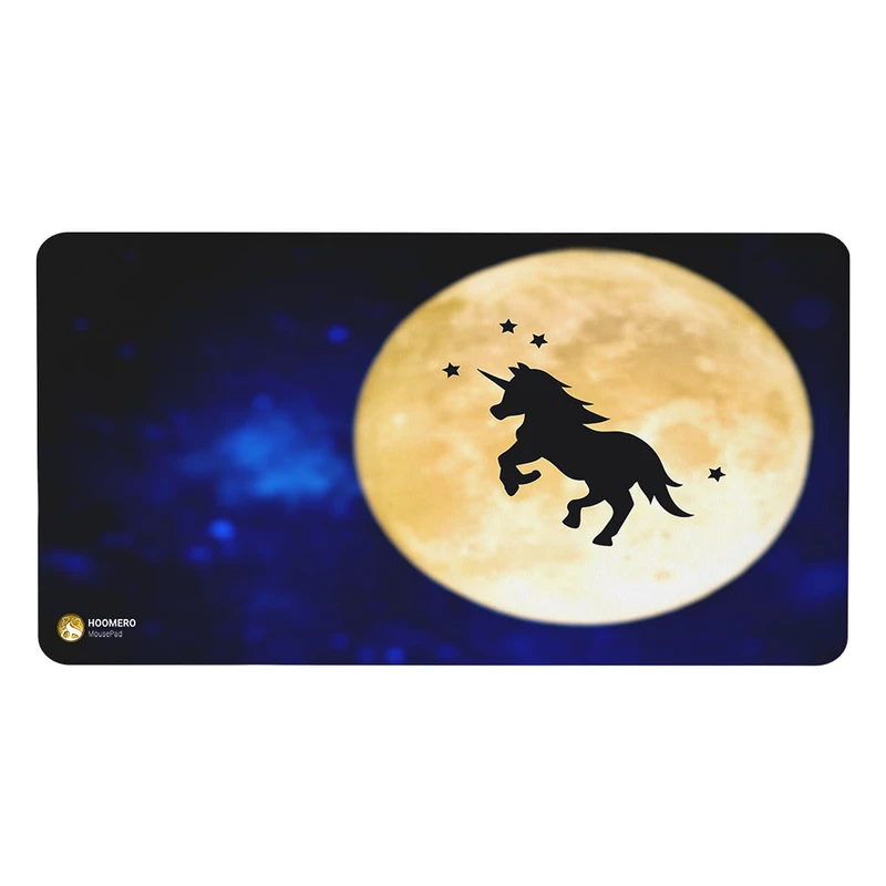ماوس پد هومرو مدل MX1041 طرح ماه و اسب تک شاخ