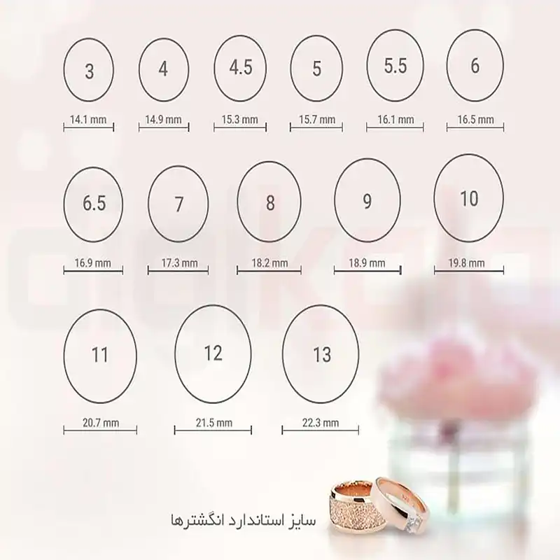 انگشتر زنانه مدل AKAN017