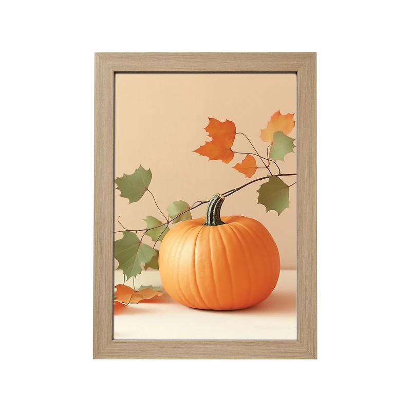 تابلو آرینوس طرح کدو پاییزی کد 17 فریم کرم