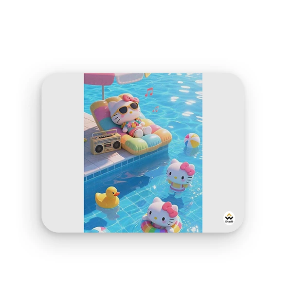 ماوس پد شادیت مدل هلو کیتی کد15 سایز سایز19*24 سانتی متر