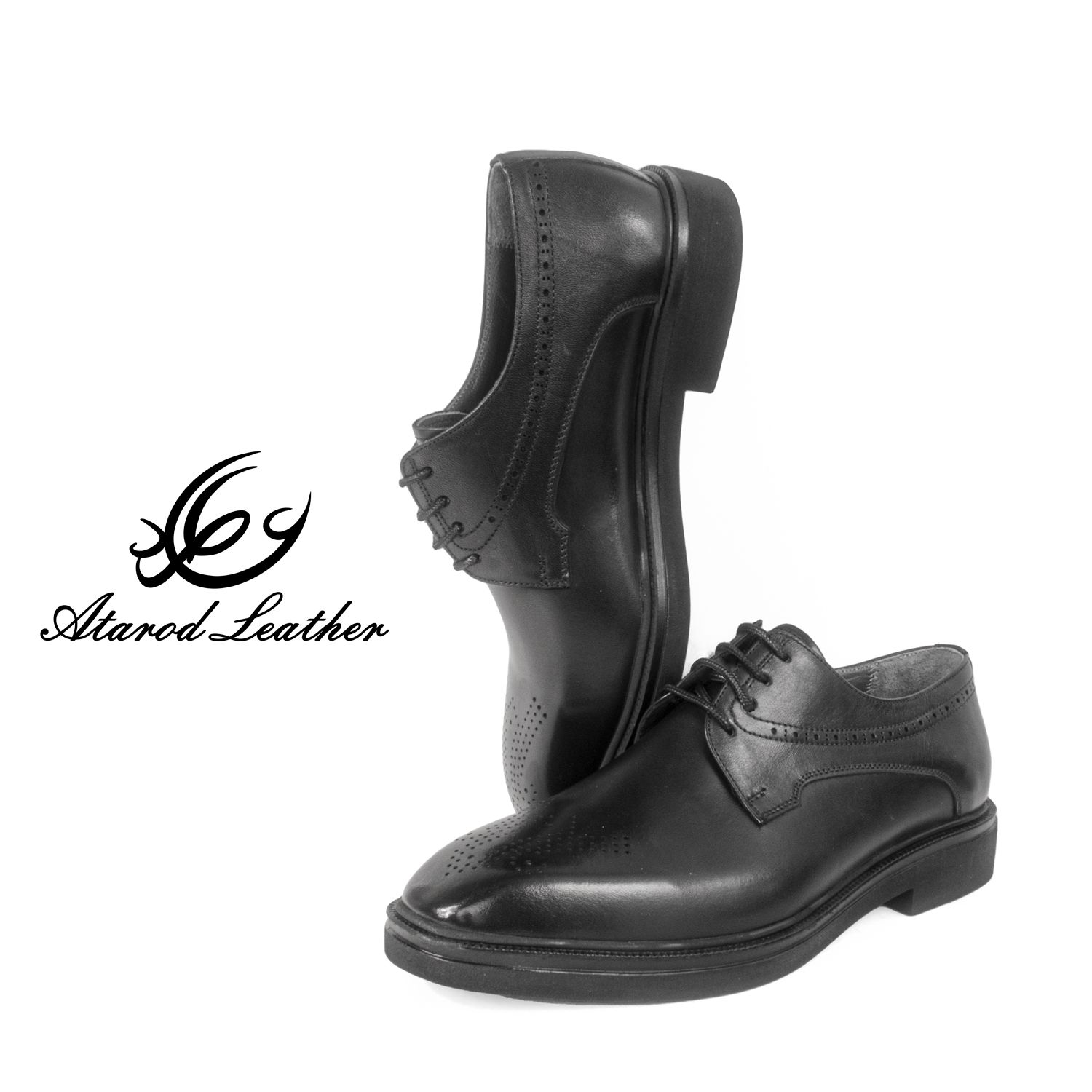 کفش مردانه چرم عطارد مدل چرم طبیعی کد SH244 -  - 11