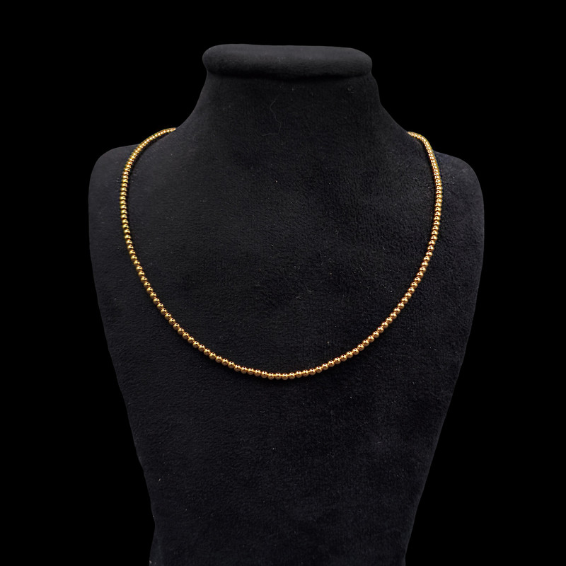 زنجیر طلا 18 عیار زنانه ناریا مدل گوی کد F26