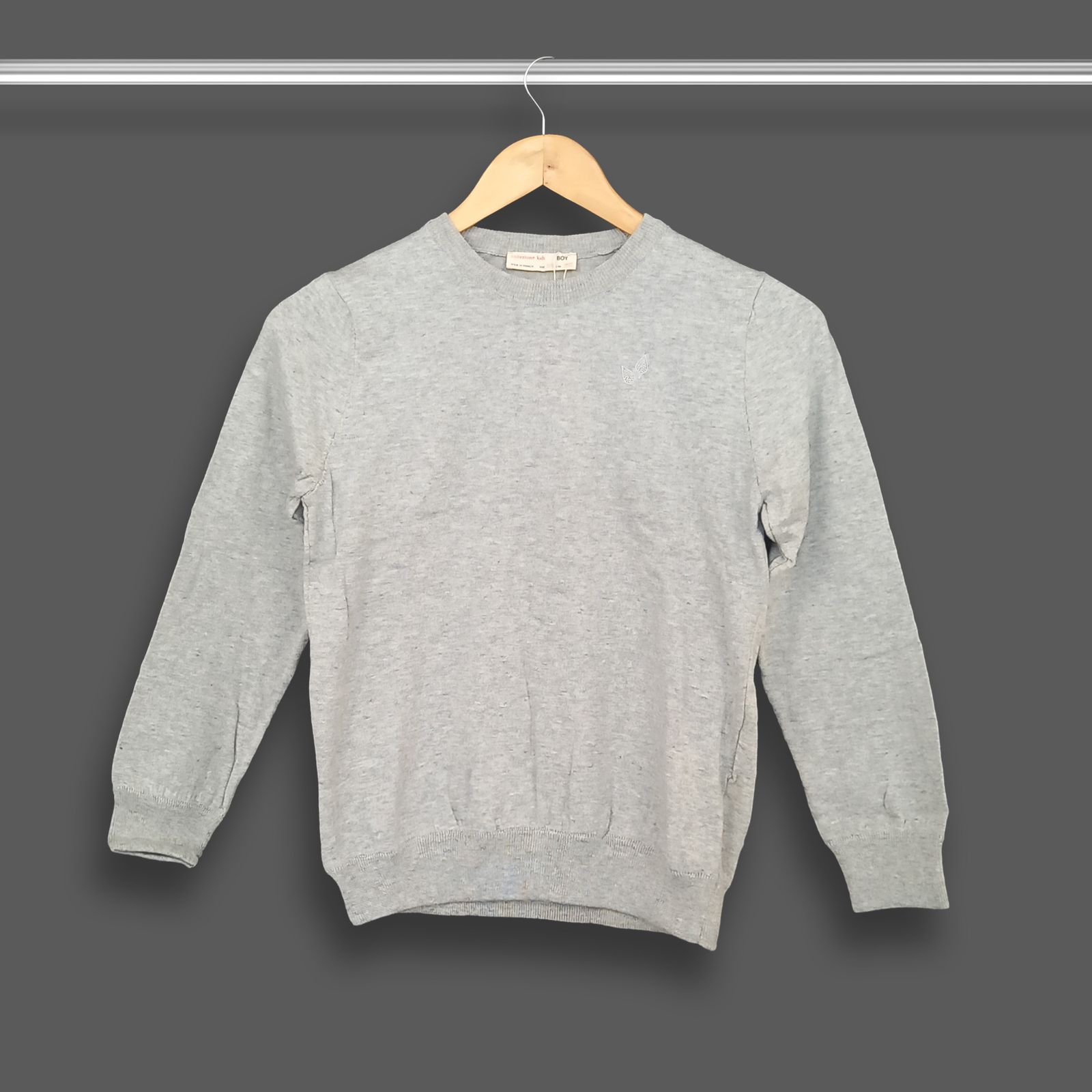 پلیور پسرانه کولزیون مدل ملانژ دو برگ - - 3