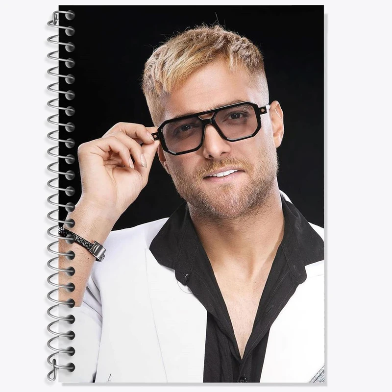 دفتر زبان 50 برگ خندالو مدل دو خط طرح امیر مقاره ماکان بند کد 27285