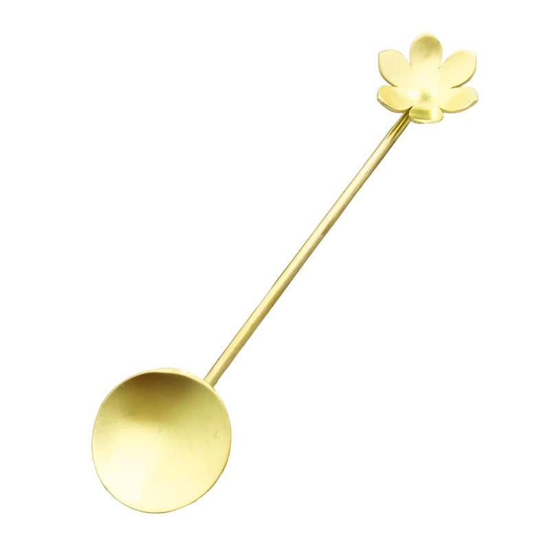 قاشق چای خوری طرح گل مدل 15689