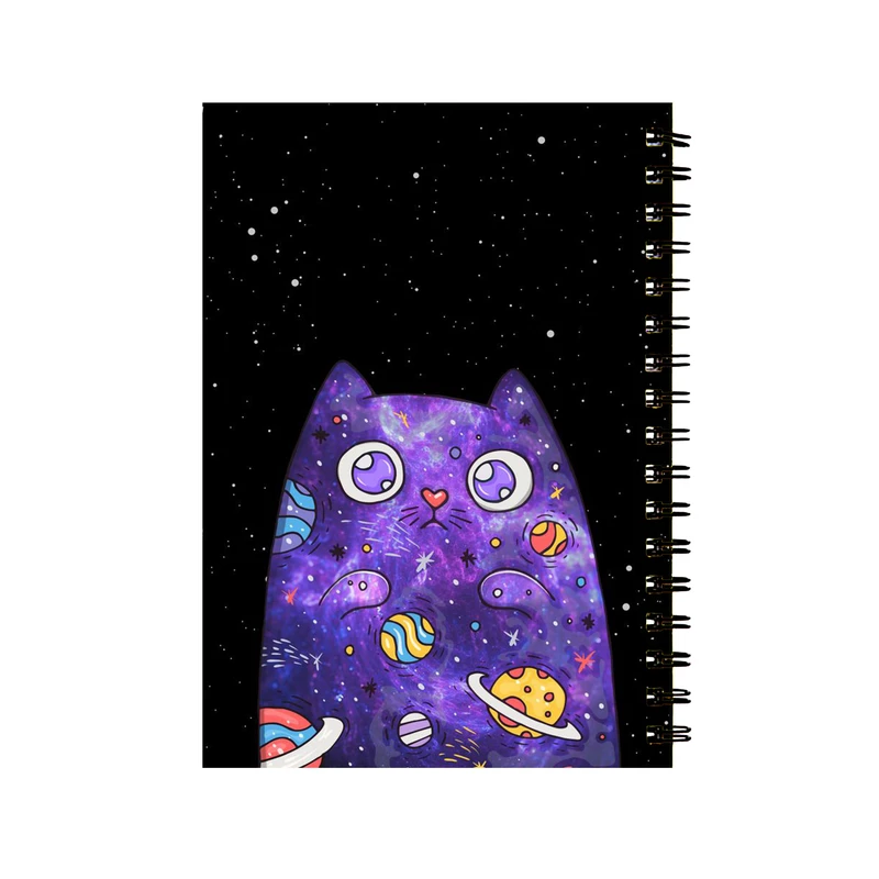 دفتر مشق 50 برگ طرح گربه گلکسی کد 277