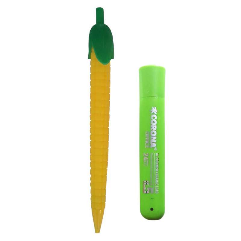 مداد نوکی 0.5 میلی متری مدل ذرت به همراه نوک کرونا