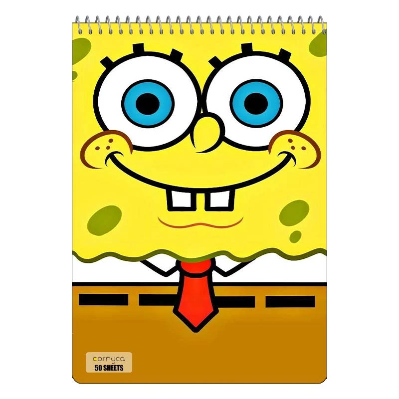 دفتر نقاشی 50 برگ سیمی کارنیکا طرح باب اسفنجی spong bob کد 88929