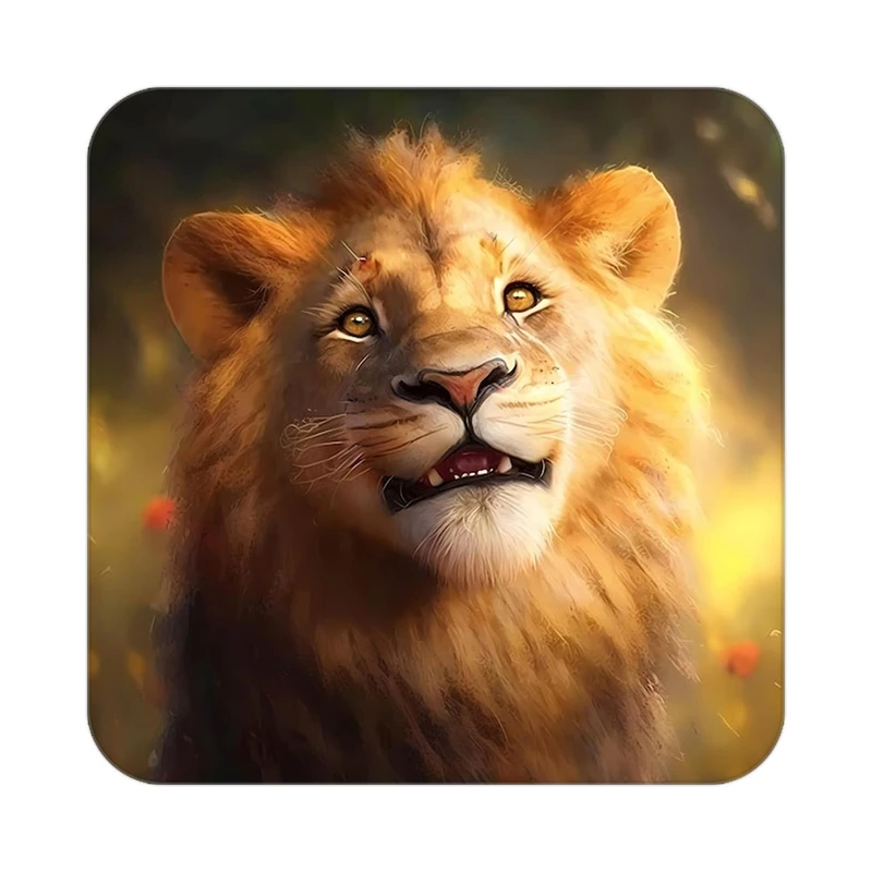 زیر لیوانی کاکتی طرح شیر مدل mp24006