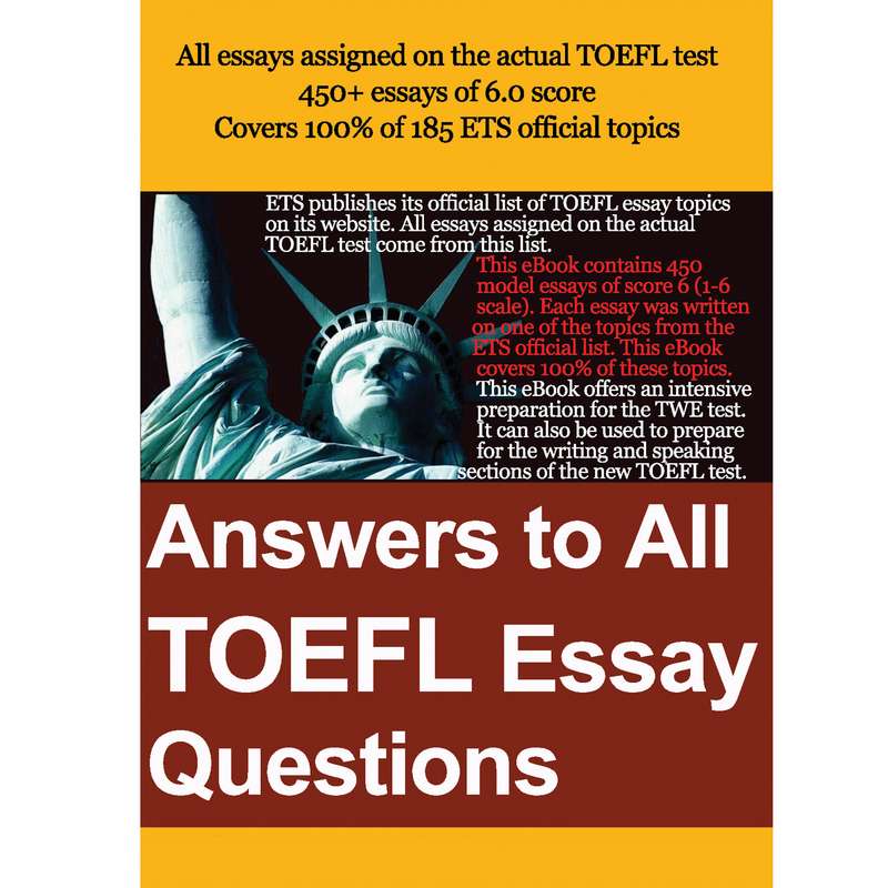 کتاب Answer To All Toefl Essay Question اثر جمعی از نویسندگان انتشارات هدف نوین