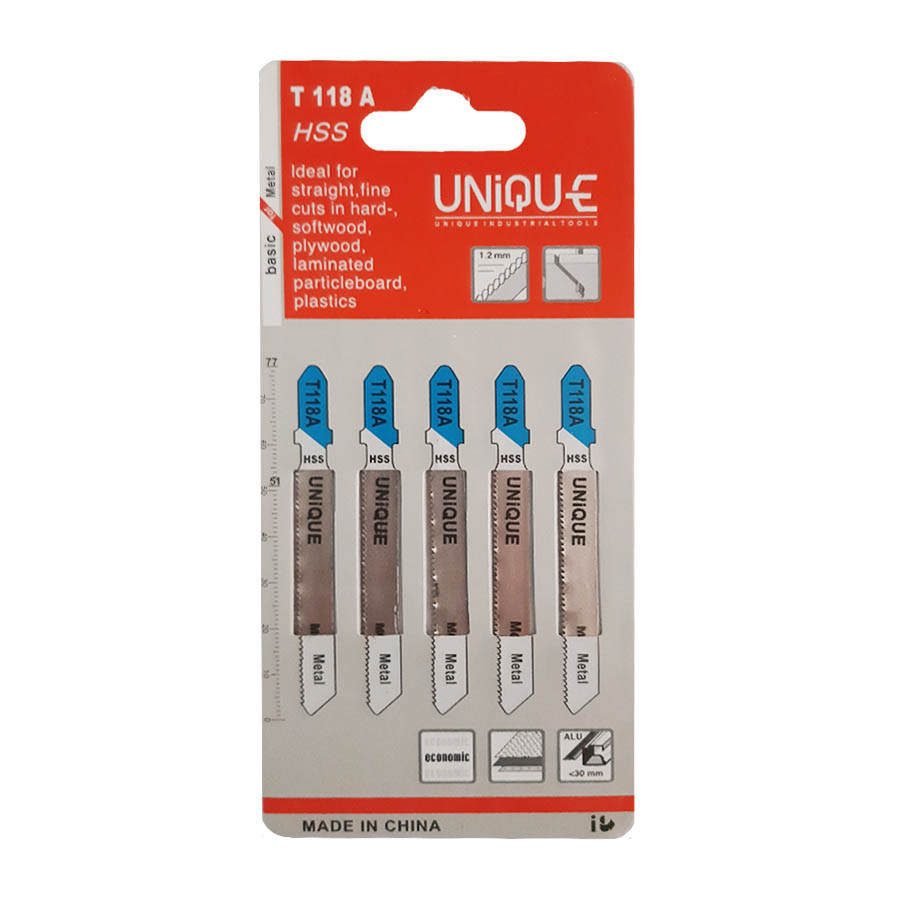 مجموعه 5 عددی تیغه اره عمودبر یونیک مدل T118A مجموعه 5 عددی تیغه اره عمودبر یونیک مدل T118A