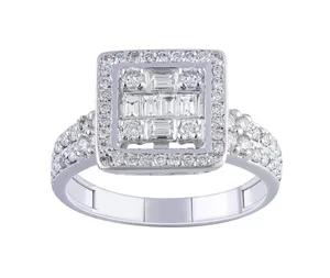 انگشتر طلا 18 عیار زنانه جواهری سروری مدل 13436