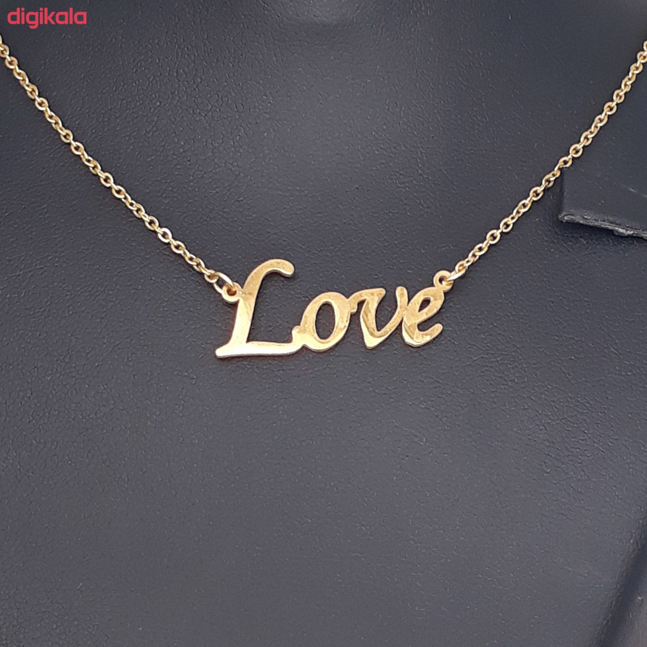 گردنبند نقره زنانه آی جواهر مدل Love main 1 2
