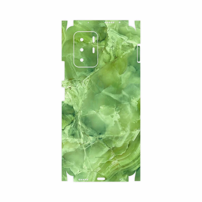 برچسب پوششی ماهوت مدل Green-Crystal-Marble-FullSkin مناسب برای گوشی موبایل شیائومی Poco X3 GT 5G