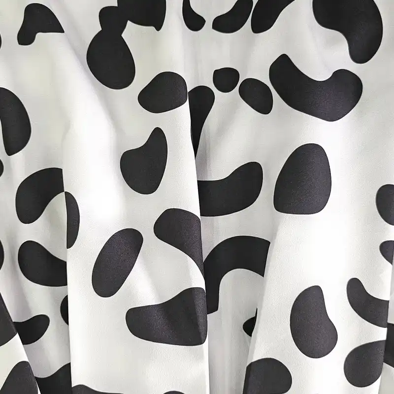 دامن راسته زنانه مدل پلنگی رنگ سفید