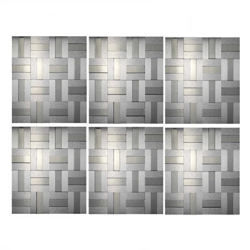 دیوارپوش مدل تایل بین کابینتی پشت چسبدار کد 20065 بسته 6 عددی