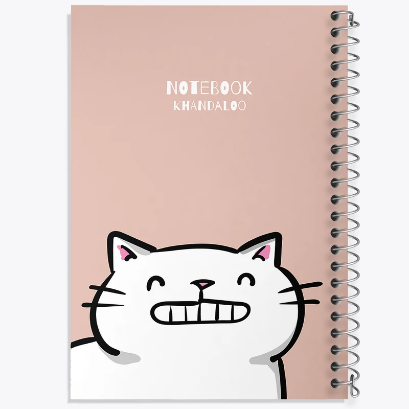 دفتر مشق 100 برگ خندالو طرح گربه بامزه کد N1401