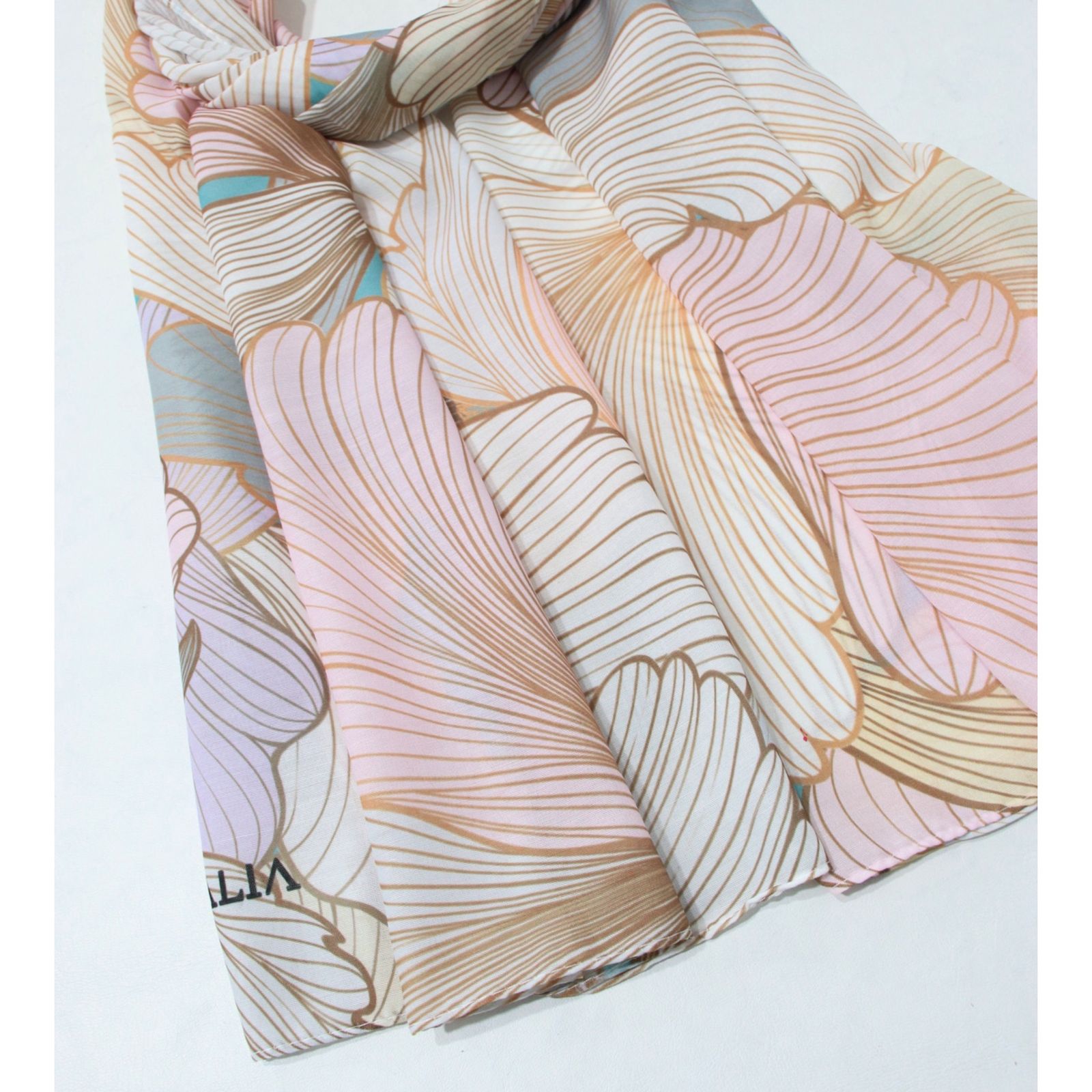 شال زنانه مدل نخی تابستانه جدید گل درشت کد a-3087 -  - 17