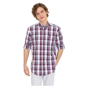 پیراهن آستین بلند مردانه یو اس پولو مدل 50247772-VR014