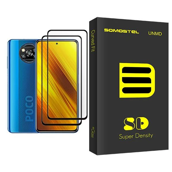 محافظ صفحه نمایش سوماستل مدل SD Glass MIX002 مناسب برای گوشی موبایل شیائومی Poco X3 NFC بسته دو عددی