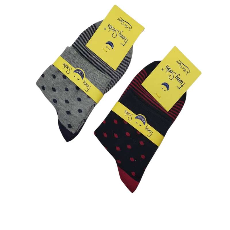 جوراب دخترانه فانی ساکس مدل T4 بسته دوعددی