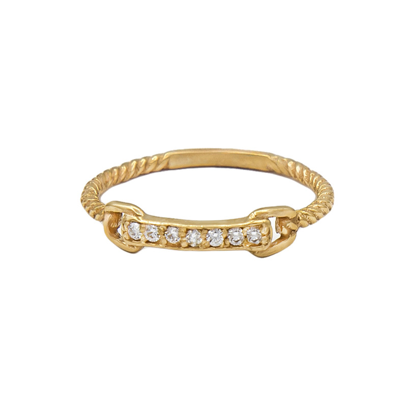 انگشتر طلا 18 عیار گلد گالری لیبرا مدل RZ0035