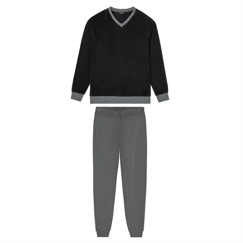 ست تی شرت آستین بلند و شلوار مردانه لیورجی مدل فوتر کد 11272025
