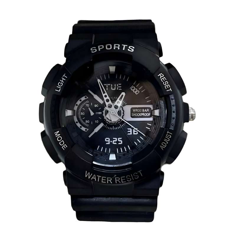 ساعت مچی عقربه ای بچگانه مدل اسپرت تک زمانه کد 03 ساعت مچی عقربه ای بچگانه مدل اسپرت تک زمانه کد 03